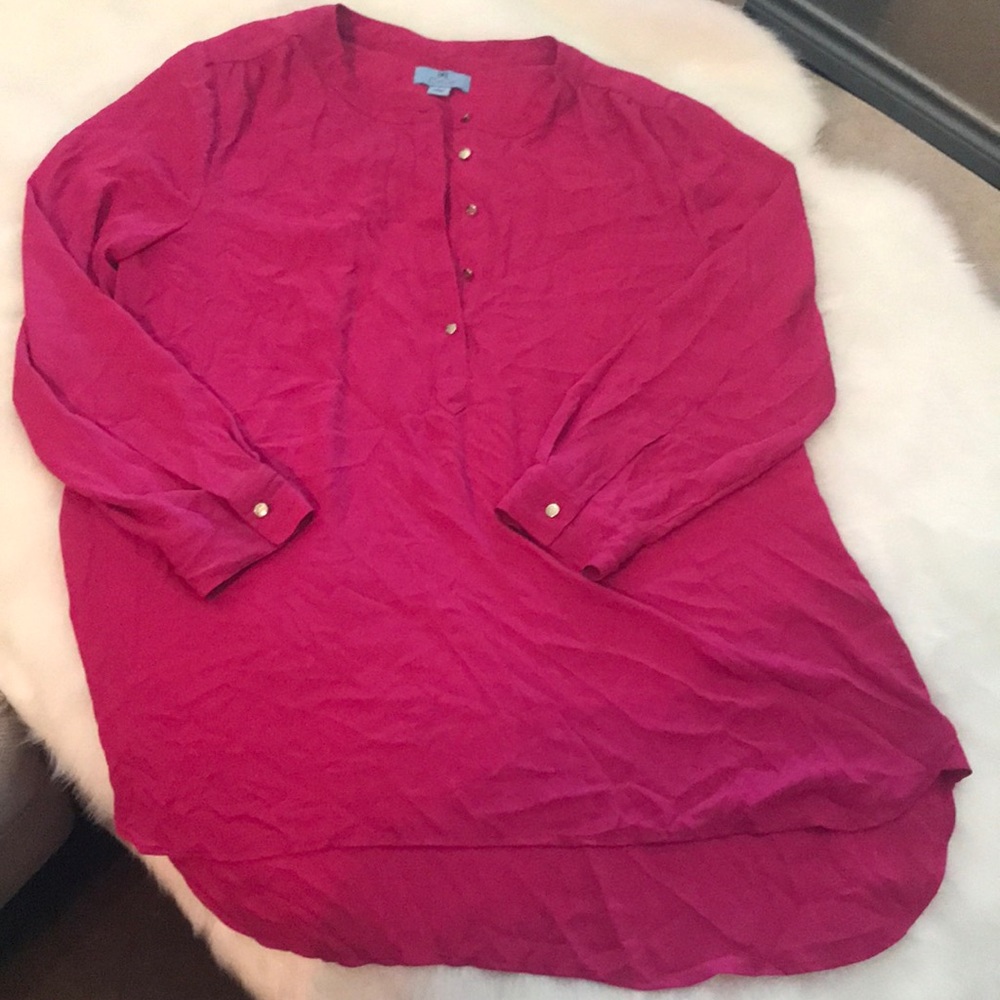High low sheer blouse